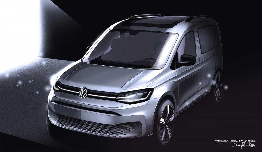 Эскиз Volkswagen Caddy Kasten 2020 года  (WW) (фото 12 из 15)